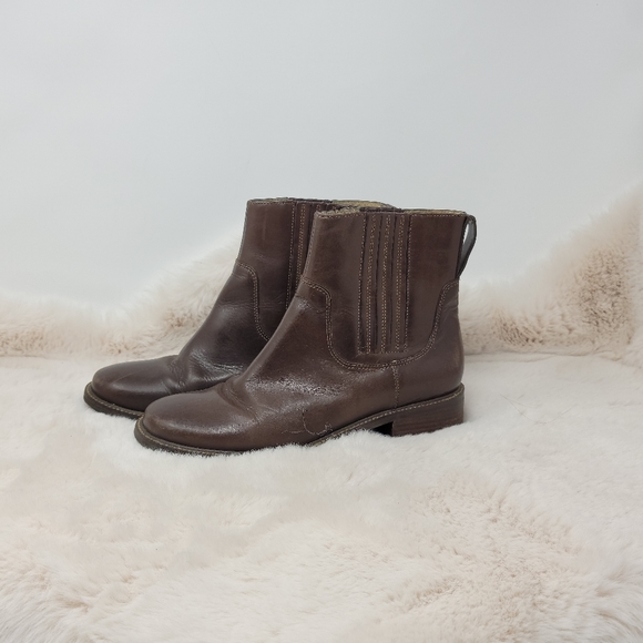 L.L. Bean Shoes - VTG L.L. Bean Leather Pull On Ankle Boots 7